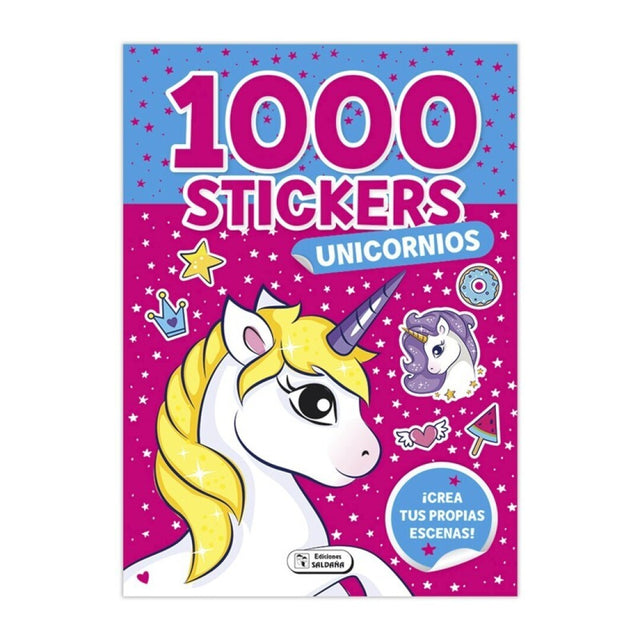 1000 STICKERS UNICORNIOS