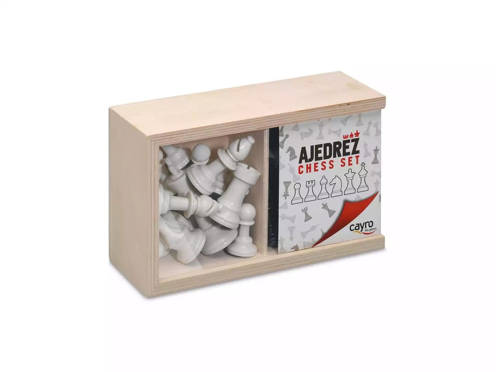ACCESORIOS AJEDREZ Nº4 EN CAJA DE MADERA