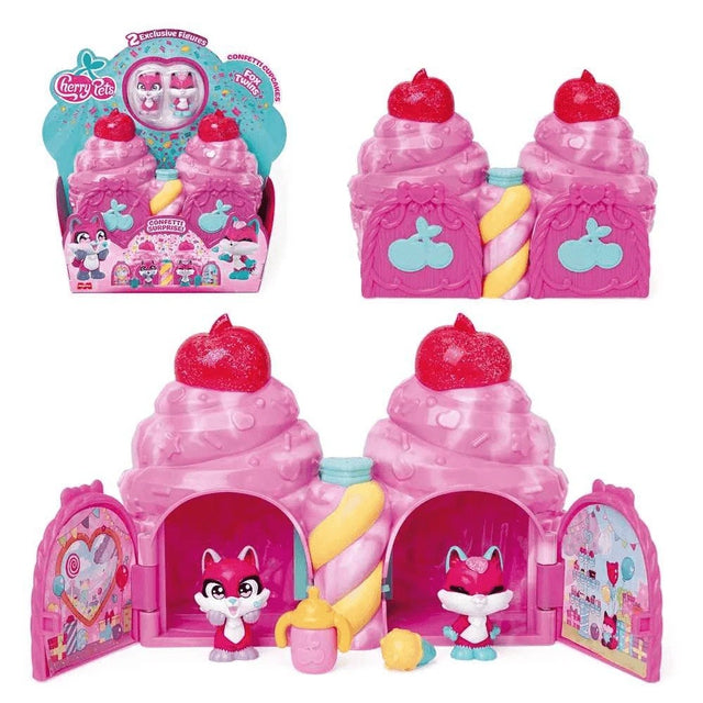 CHERRY PETS - CONFETTI CUPCAKES - FOX TWINS