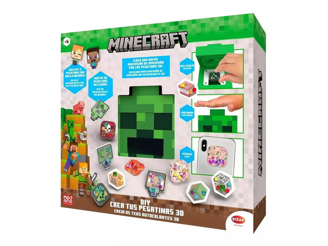 CREA TUS PEGATINAS 3D MINECRAFT