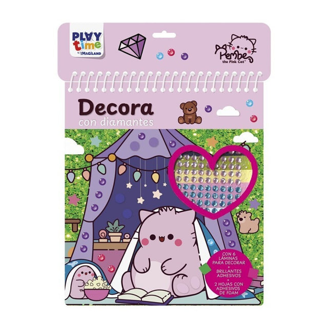 DECORA CON DIAMANTES - PEMBE THE PINK CAT