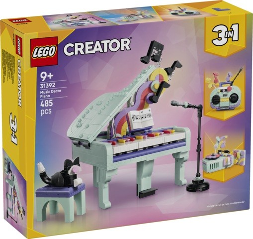 LEGO CREATOR 3 EN 1 - PIANO MUSICAL DECORATIVO CON GATO