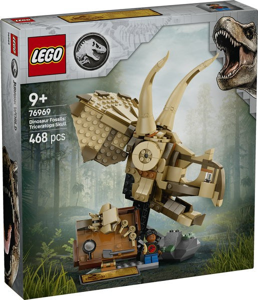 LEGO JURASSIC WORLD FÓSILES DE DINOSAURIO: CRÁNEO TRICERATOPS
