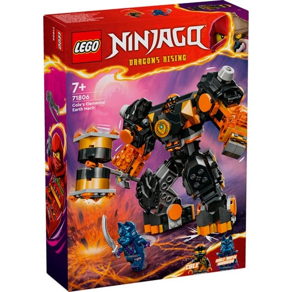 LEGO NINJAGO MECA ELEMENTAL DE LA TIERRA DE COLE