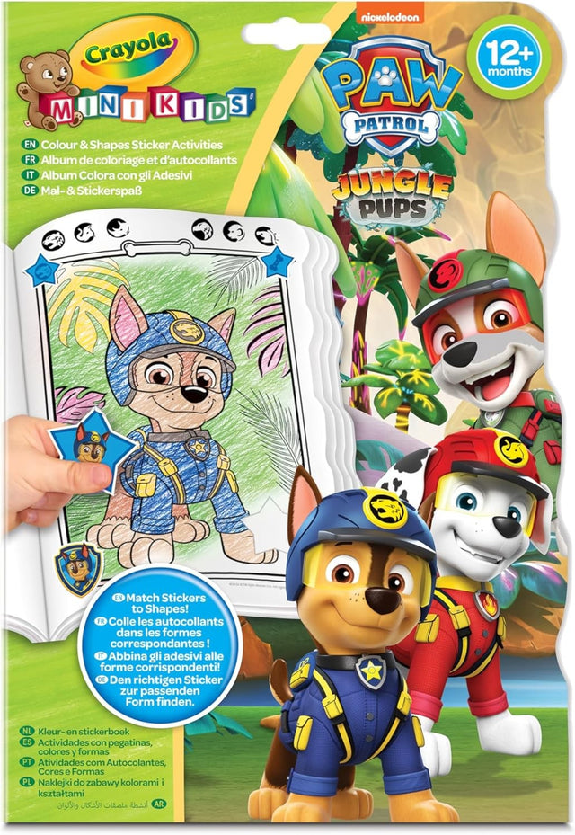 LIBRO PARA COLOREAR + STICKERS PAW PATROL