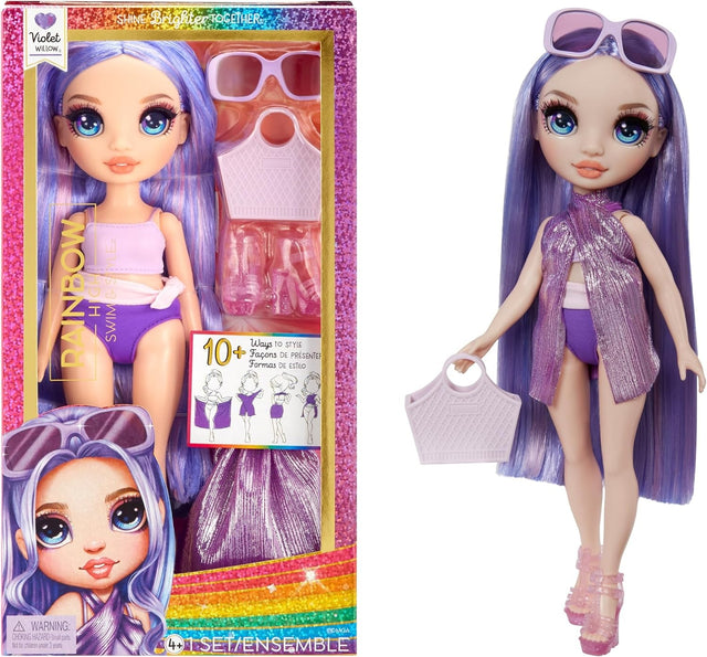 RAINBOW HIGH SWIM AND STYLE VIOLET WILLOW