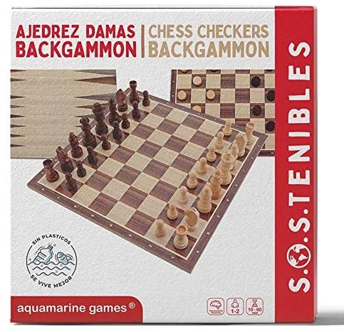 AJEDREZ DAMAS BACKGAMMON FSC 100%