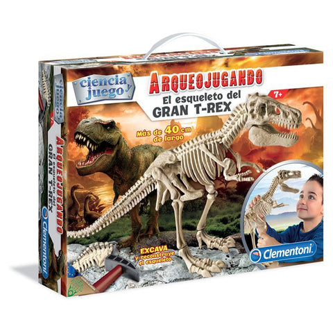 ARQUEOJUGANDO EL ESQUELETO DEL GRAN T-REX 40CM