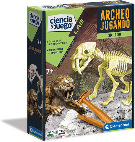 ARQUEOJUGANDO SMILODON FLUORESCENTE