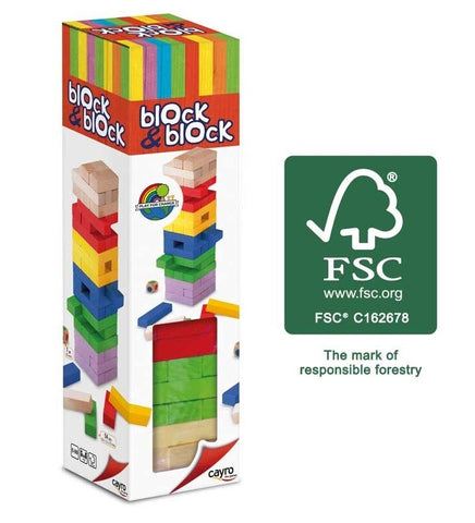 BLOCK A BLOCK COLORES INFANTIL XL MADERA FSC