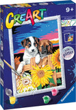 CREART SERIE D CLASSIC - CACHORROS CON GIRASOLES