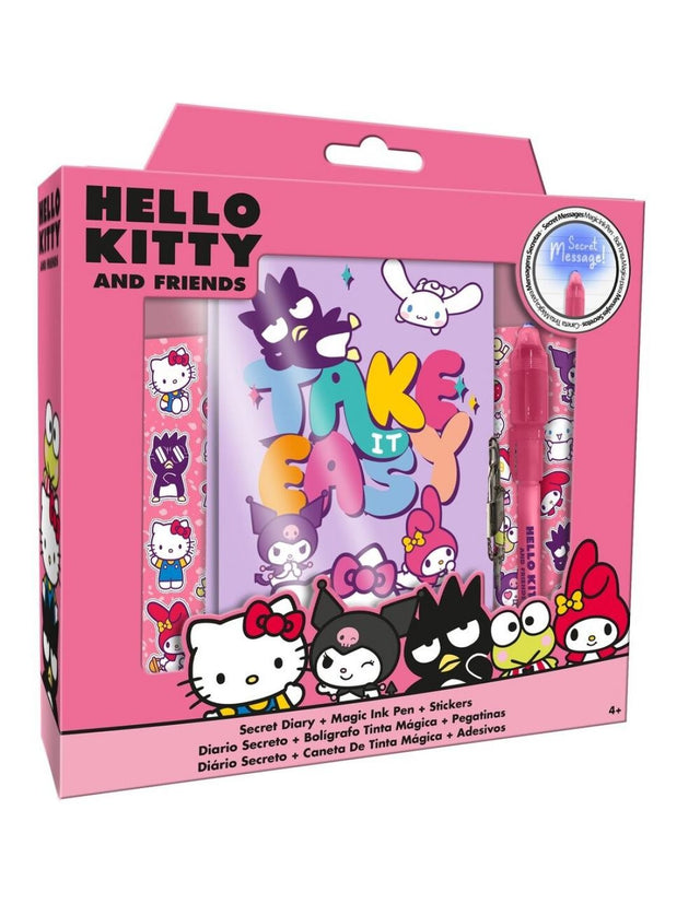 DIARIO SECRETO + BOLIGRAFO DE TINTA MAGICA HELLO KITTY
