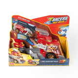 T-RACERS FIRE LAUNCHER TRUCK MIX 'N RACE