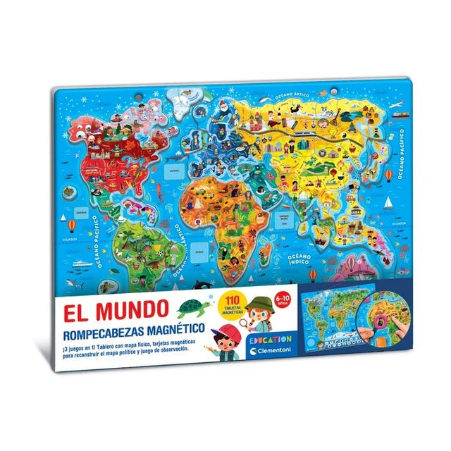 EDUCATION CLEMENTONI - PUZZLE MAGNETICO EL MUNDO