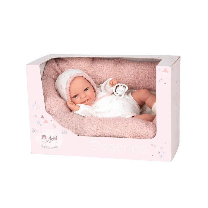 ELEGANCE 35 CM BABYTO ROSA C/ COJIN (MUÑECO DE PESO)