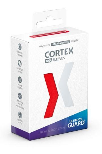 FUNDAS CORTEX TAMAÑO STANDARD 100UD - ROJO