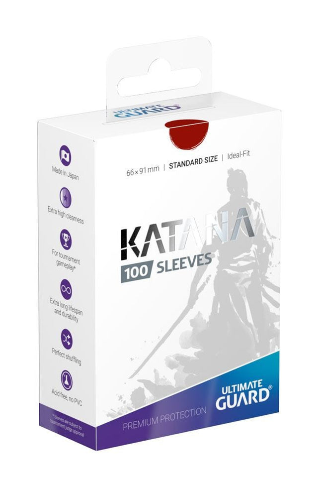 FUNDAS KATANA SLEEVES TAMAÑO STANDAR 100UD - ROJO