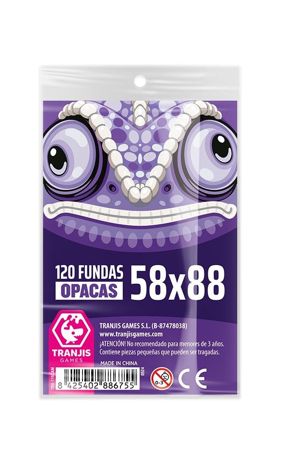 FUNDAS OPACAS CAMALEON MORADO 58x88 120 U.