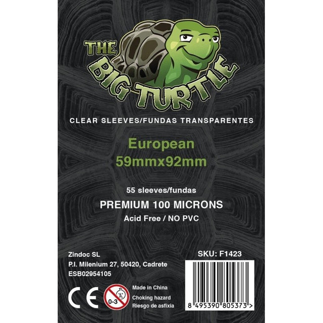 FUNDAS TBT 100 MICRAS: EUROPEAN 62x95 (CARD SIZE 59x92)