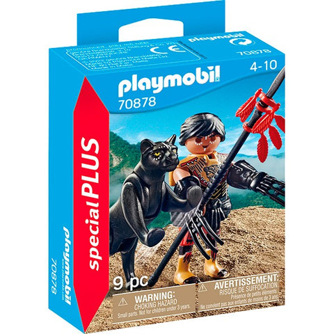 GUERRERO CON PANTERA PLAYMOBIL SPECIAL PLUS