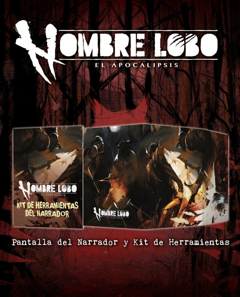 HOMBRE LOBO: EL APOCALIPSIS - PANTALLA DEL NARRADOR + KIT HERRAMIENTAS