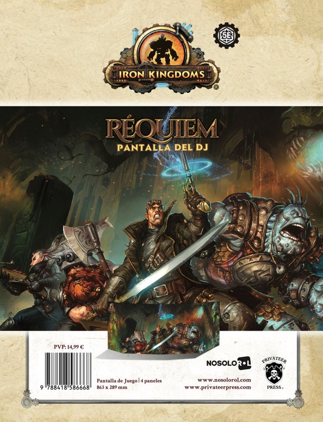 IRON KINGDOMS: RÉQUIEM - PANTALLA DEL DJ
