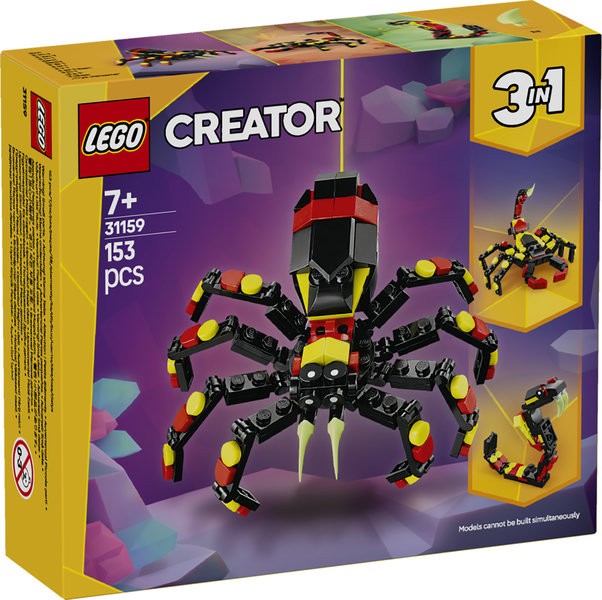 LEGO 3 EN 1 CREATOR - FAUNA SALVAJE: ARAÑA MISTERIOSA