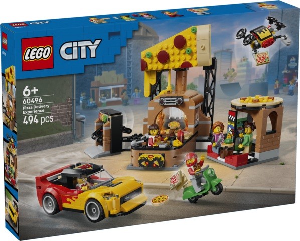 LEGO CITY - EXPERIENCIA DE PIZZA A DOMICILIO CON VEHICULOS