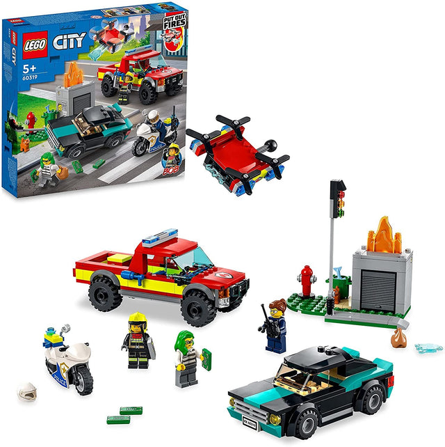 LEGO CITY RESCATE DE BOMBEROS Y PERSECUCION POLICIAL
