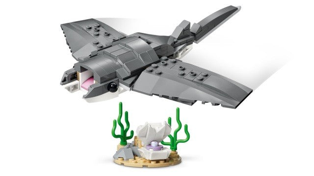 LEGO CREATOR 3 EN 1 FEROZ TIBURON CON COFRE DEL TESORO