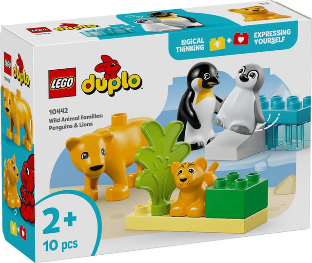 LEGO DUPLO - FAMILIAS DE LA FAUNA SALVAJE: PINGÜINOS Y LEONES