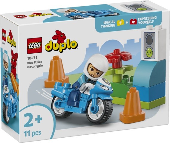 LEGO DUPLO - MOTO DE POLICIA AZUL