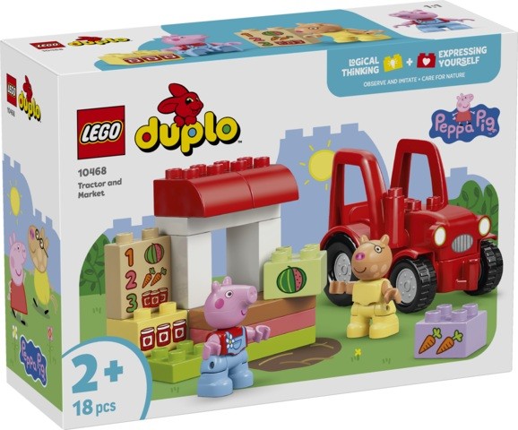 LEGO DUPLO TRACTOR Y MERCADO PEPPA PIG