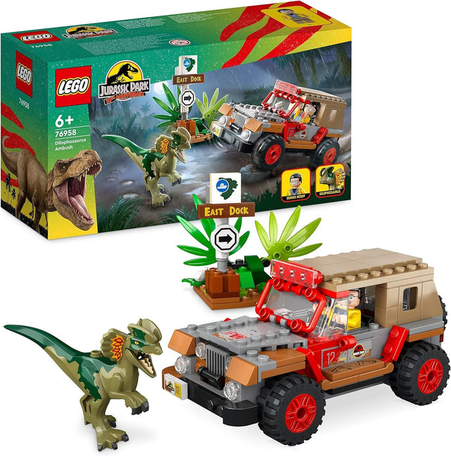 LEGO JURASSIC PARK EMBOSCADA DEL DILOFOSAURIO