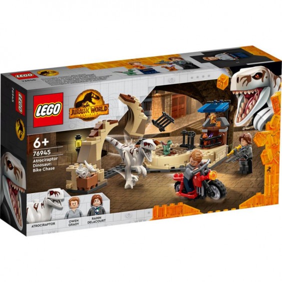 LEGO JURASSIC WORLD PERSECUCION EN MOTO DEL ATROCIRAPTOR