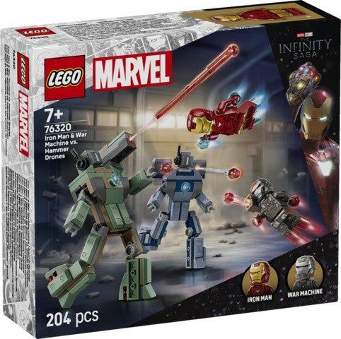 LEGO MARVEL IRON MAN Y MÁQUINA DE GUERRA