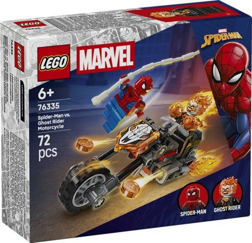 LEGO MARVEL - SPIDERMAN VS MOTO DE MOTORISTA FANTASMA