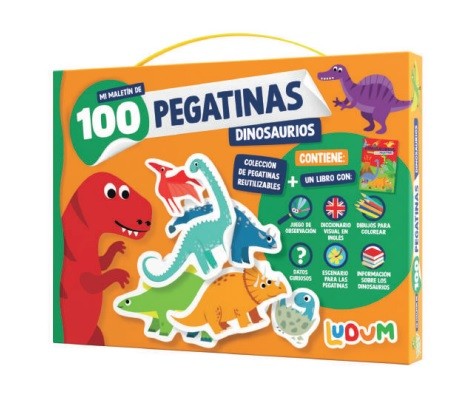 LUDUM - MALETIN 100 PEGATINAS - DINOSAURIOS