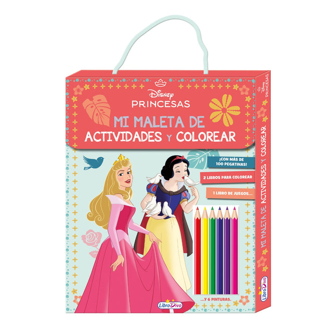 MALETA DE ACTIVIDADES Y COLOREAR PRINCESAS DISNEY