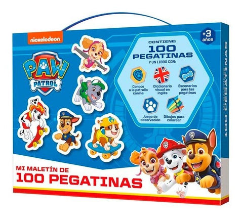 MALETIN 100 PEGATINAS PATRULLA CANINA LUDUM