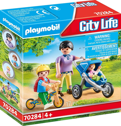 MAMA CON NIÑOS PLAYMOBIL