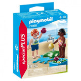 NIÑOS CON GLOBOS DE AGUA PLAYMOBIL