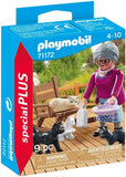 PLAYMOBIL ABUELA CON GATOS