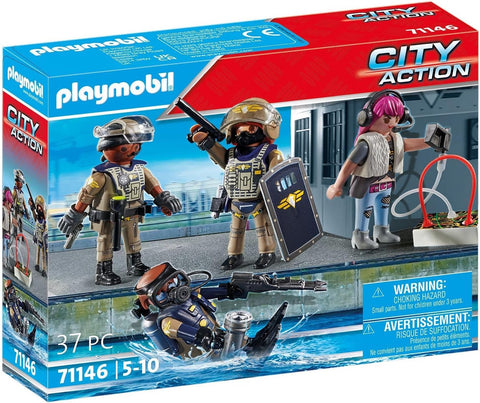 PLAYMOBIL FUERZAS ESPECIALES SET FIGURAS