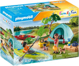 CAMPING CON HOGUERA PLAYMOBIL