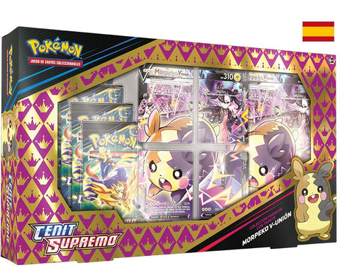 POKEMON 12.5 MORPEKO V-UNION PLAYMAT BOX CENIT SUPREMO CASTELLANO