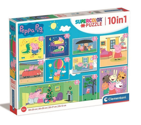 PUZZLE 10 EN 1 PEPPA PIG