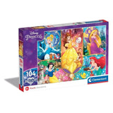 PUZZLE 104 PZAS BRILLANTE PRINCESAS DISNEY