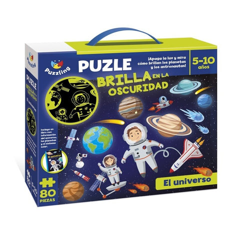 PUZZLE 80 PIEZAS UNIVERSO, BRILLA EN LA OSCURIDAD