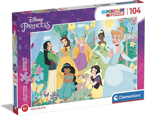 PUZZLE 104 PZAS PRINCESAS DISNEY GLITTER